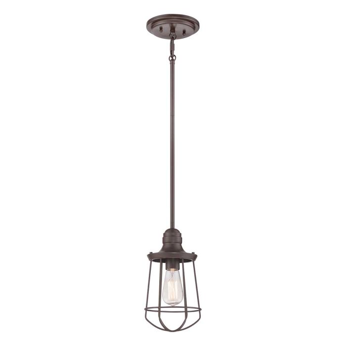 Marine 1 Light Mini Pendant - interior - Western Bronze