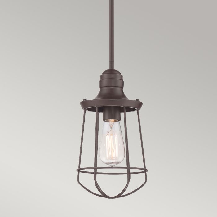 Marine 1 Light Mini Pendant - interior - Western Bronze