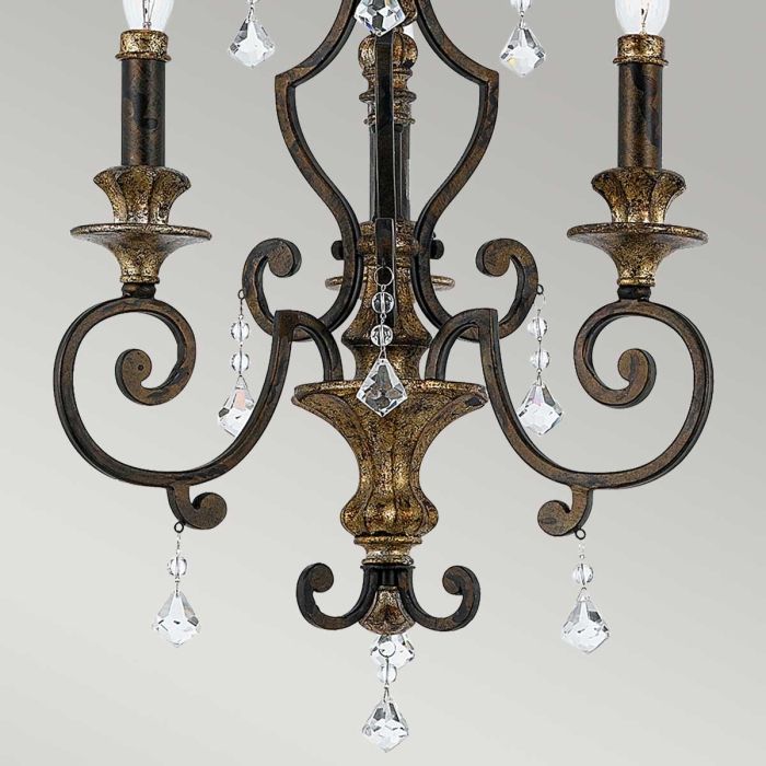 Marquette 3 Light Chandelier - Heirloom