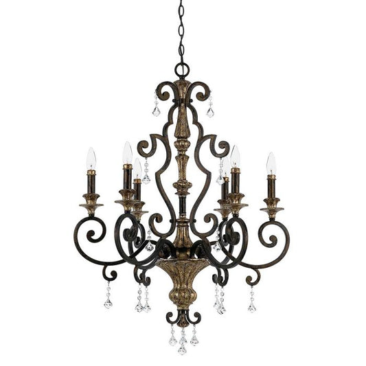 Marquette 6 Light Chandelier - Heirloom