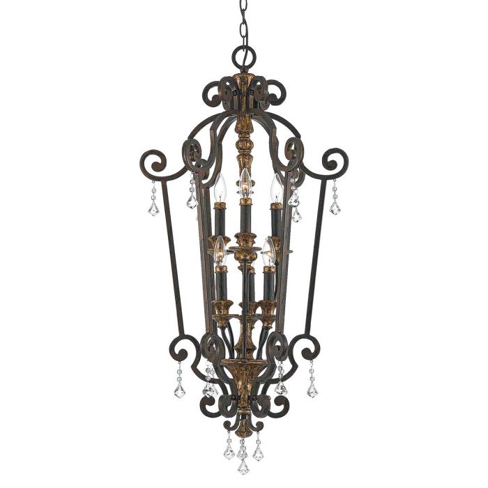 Marquette 6 Light Chandelier - Heirloom