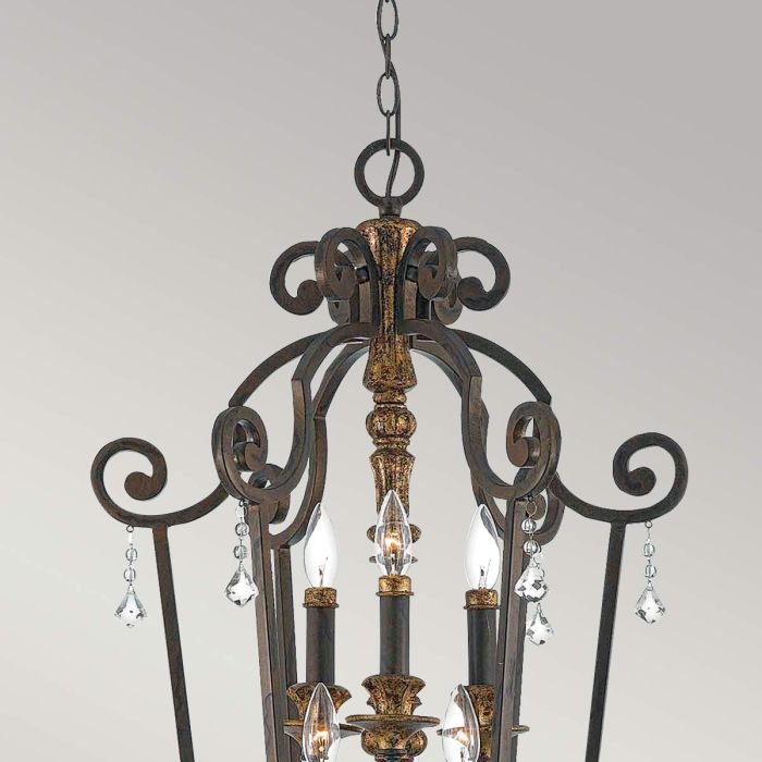 Marquette 6 Light Chandelier - Heirloom