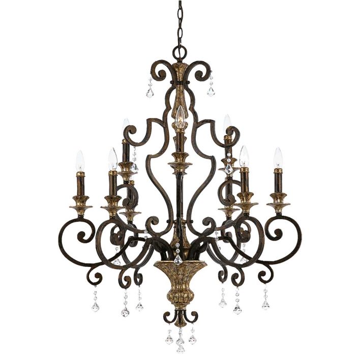 Marquette 9 Light Chandelier - Heirloom