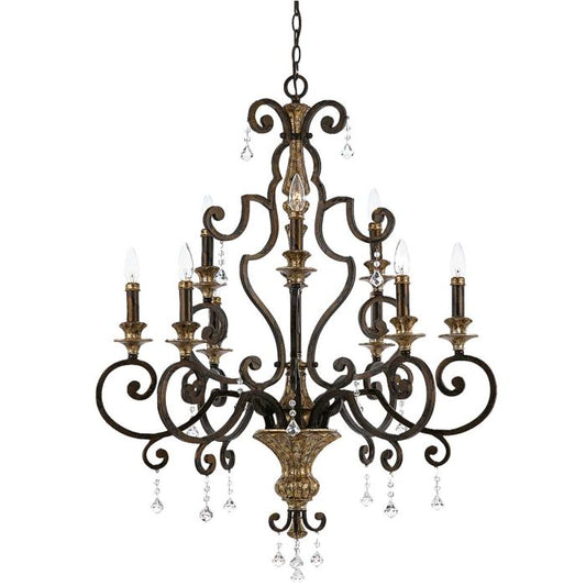 Marquette 9 Light Chandelier - Heirloom