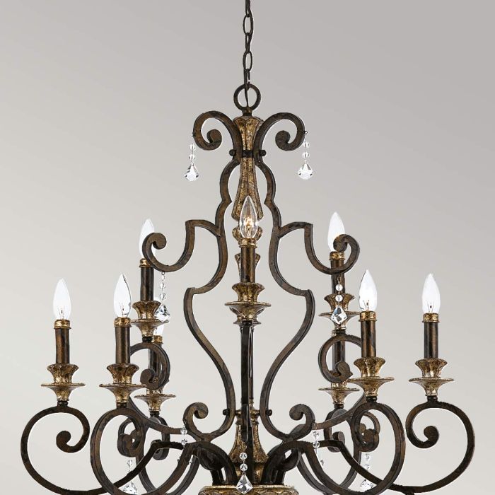Marquette 9 Light Chandelier - Heirloom