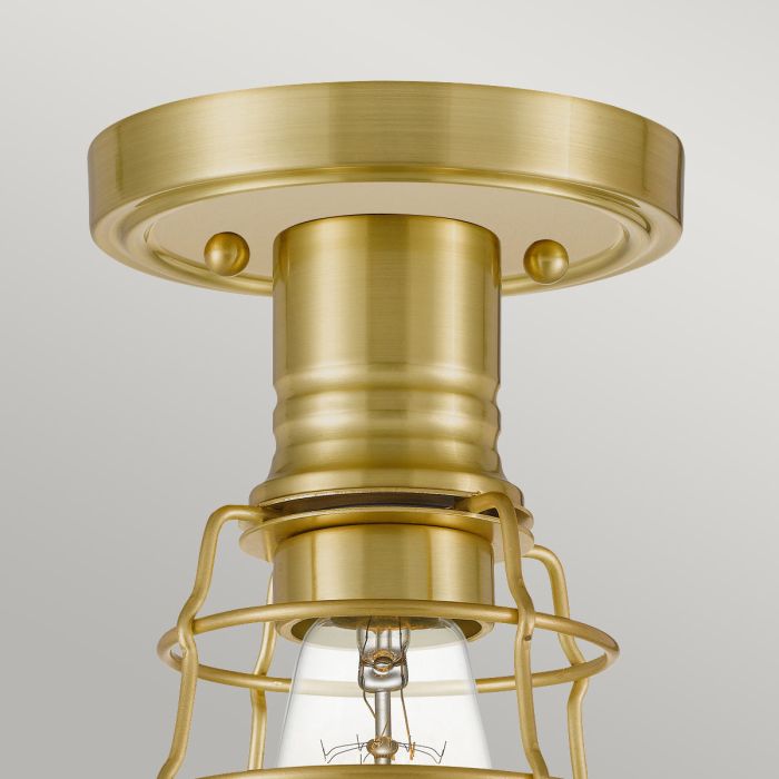 Mixon 1 Light Semi-Flush - Brushed Brass
