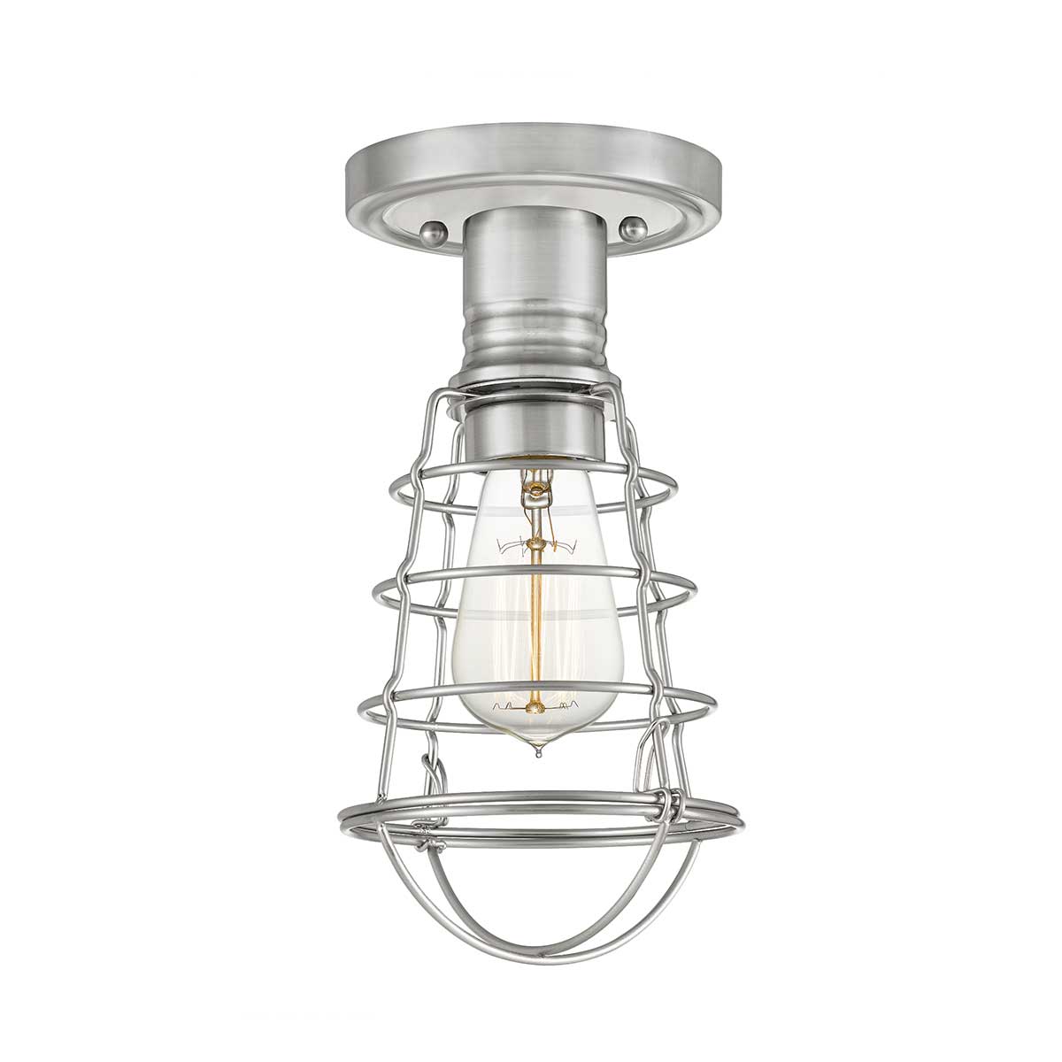 Mixon 1 Light Semi-flush Mount – Brushed Nickel