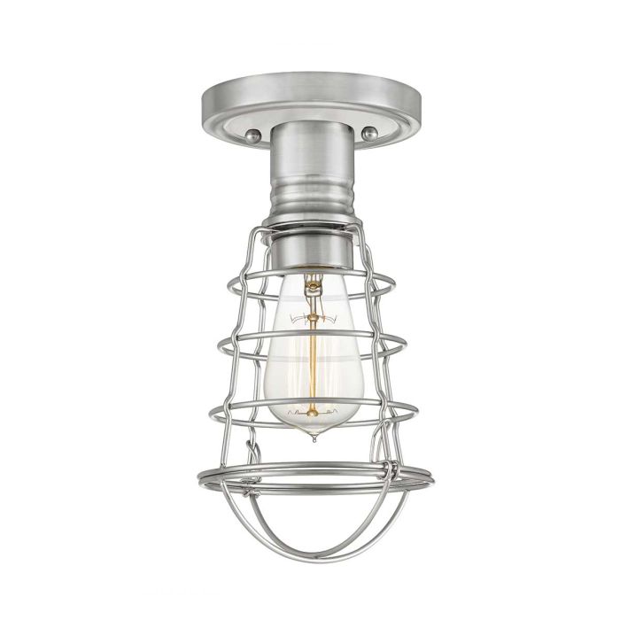 Mixon 1 Light Semi-Flush - Brushed Nickel