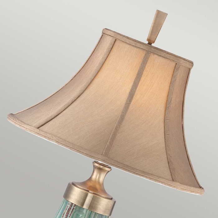 Monteverde 1 Light Table Lamp - Green / Aged Brass