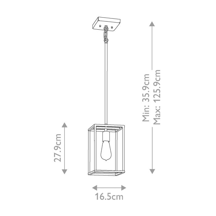 New Harbor 1 Light Mini Pendant - Western Bronze