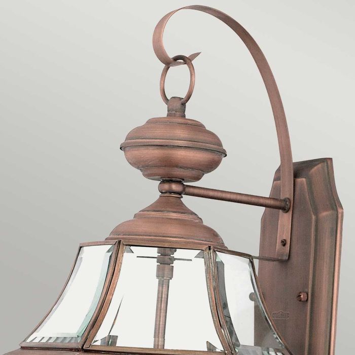 Newbury 2 Light Large Wall Lantern - Lacquered Aged Copper