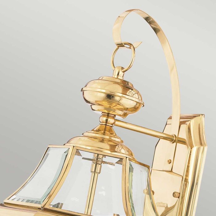 Newbury 2 Light Large Wall Lantern - Lacquered Polished Brass