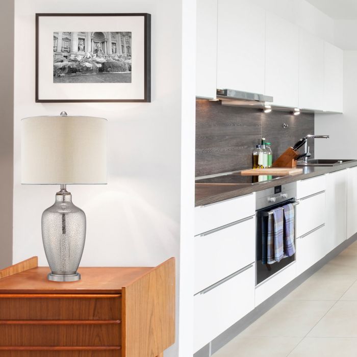 Nicolls 1 Light Table Lamp - Mercury Glass