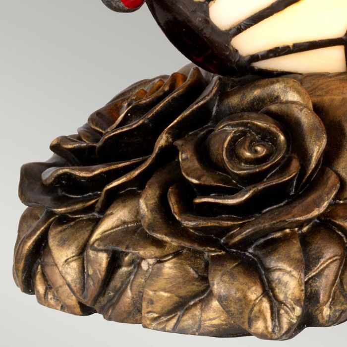 Tiffany Animal Lamps Orange Butterfly Lamp - Architectural Bronze