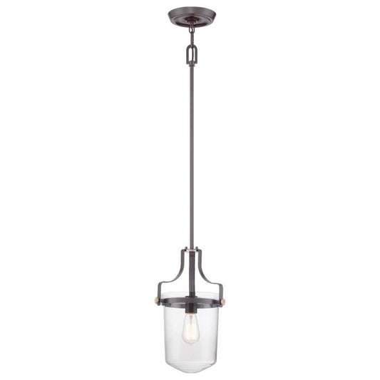 Penn Station 1 Light Mini Pendant - Western Bronze