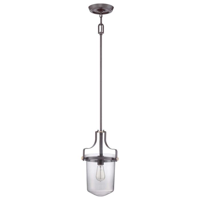 Penn Station 1 Light Mini Pendant - Western Bronze
