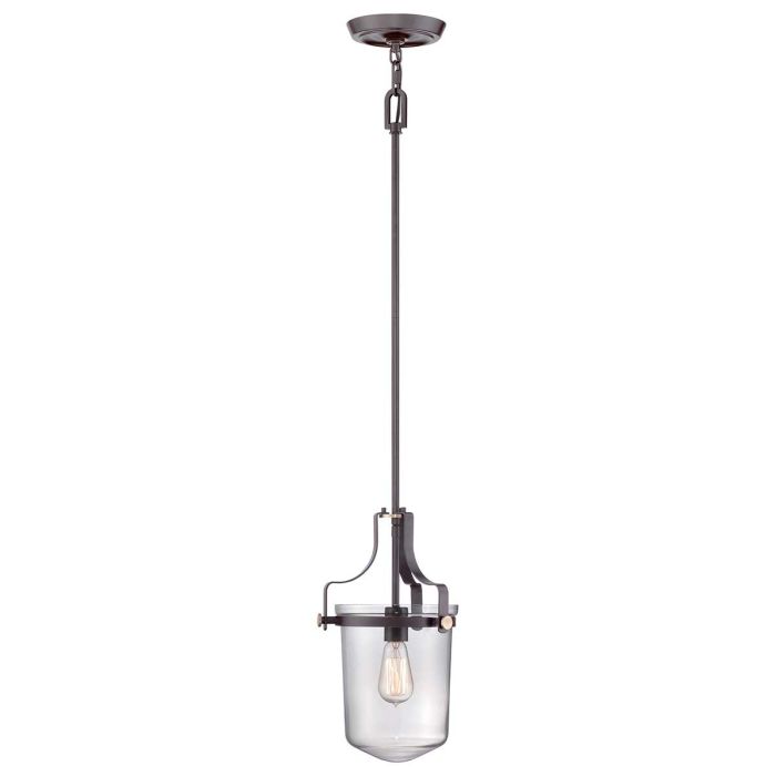 Penn Station 1 Light Mini Pendant - Western Bronze