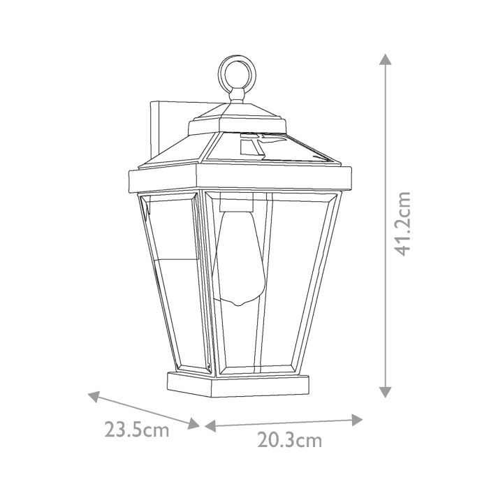 Ravine Medium Wall Lantern - Western Bronze