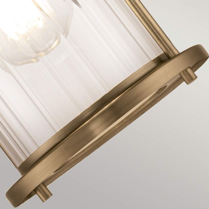 Riggs 1 Light Wall Light - Weathered Brass
