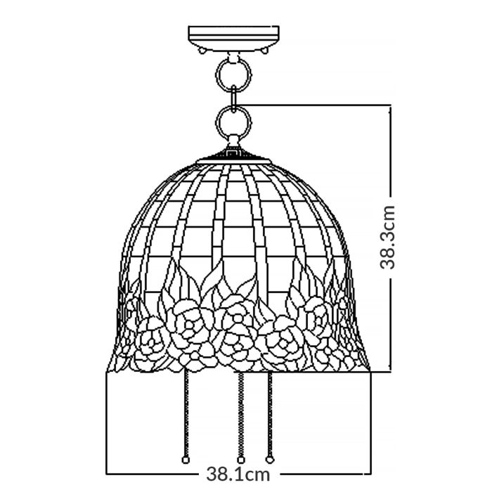 Rosecliffe 3 Light Pendant - Imperial Bronze