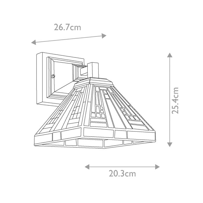 Stephen 1 Light Wall Light - Vintage Bronze