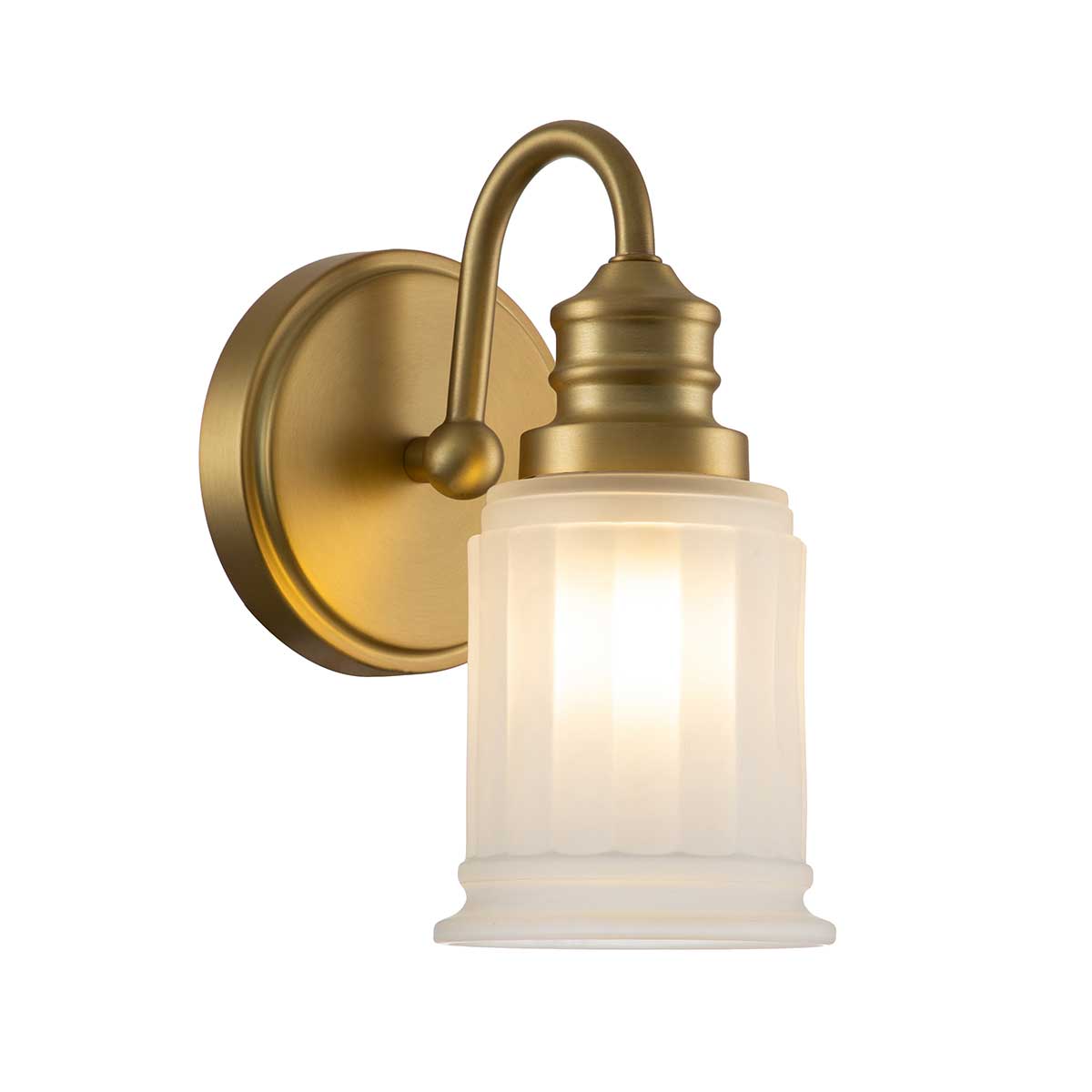 Swell 1 Light Wall Light – Brushed Brass