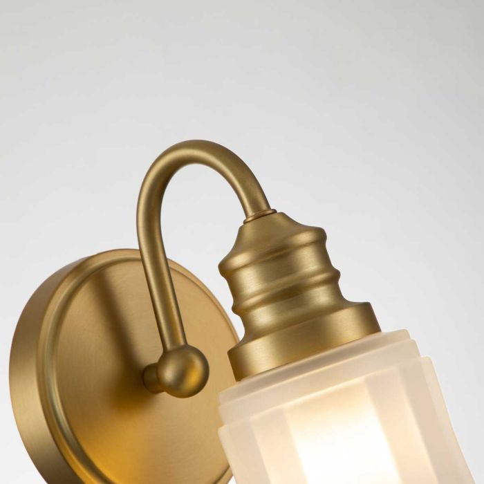 Swell 1 Light Wall Light - Brushed Brass