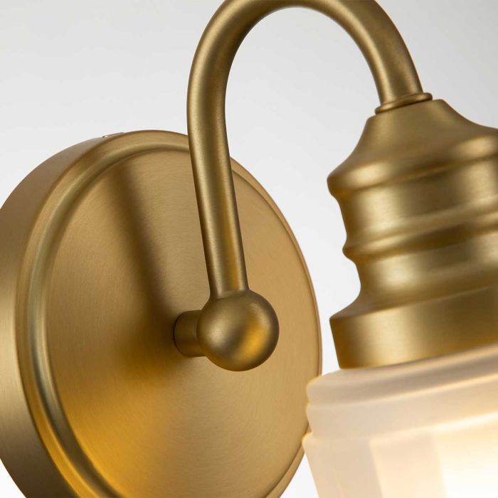 Swell 1 Light Wall Light - Brushed Brass
