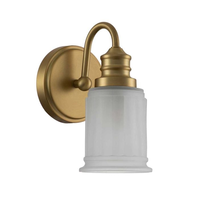 Swell 1 Light Wall Light - Brushed Brass