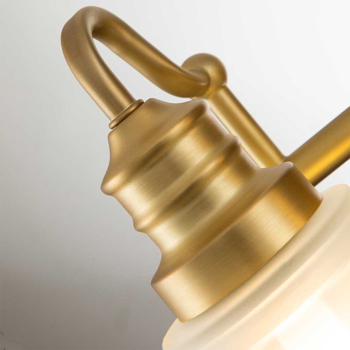 Swell 2 Light Wall Light - Brushed Brass