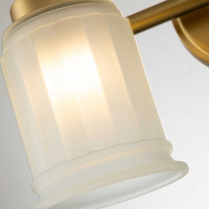 Swell 2 Light Wall Light - Brushed Brass