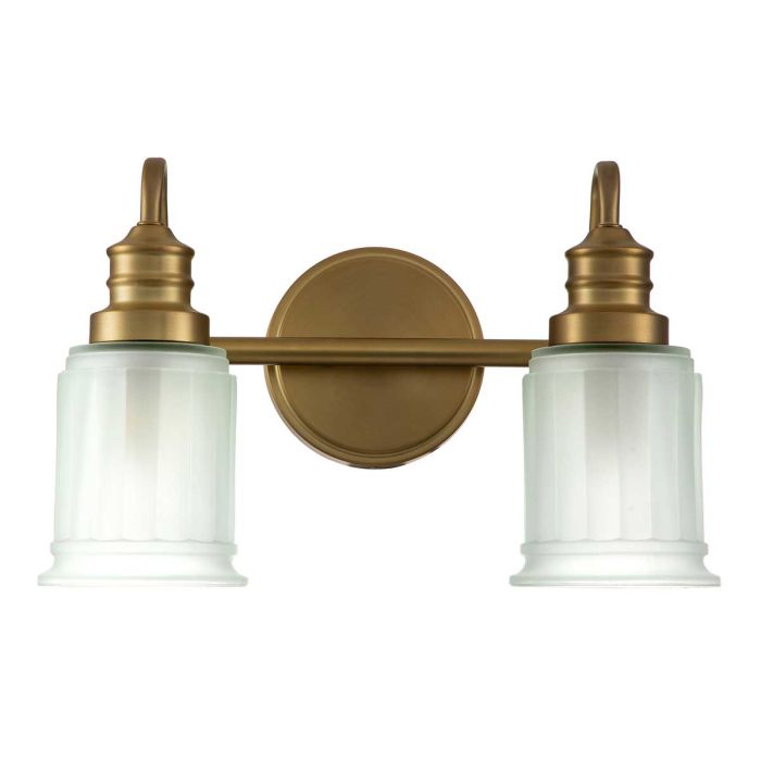 Swell 2 Light Wall Light - Brushed Brass