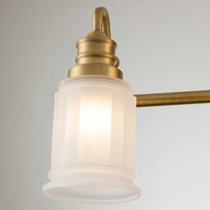 Swell 4 Light Wall Light - Brushed Brass