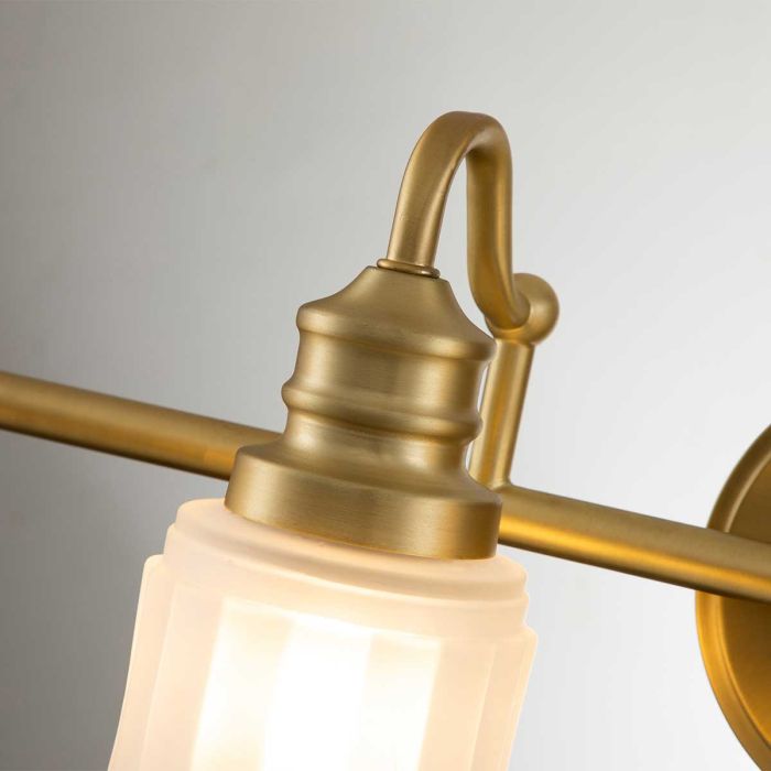 Swell 4 Light Wall Light - Brushed Brass