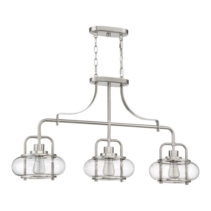 Trilogy 3 Light Island Light - Brushed Nickel