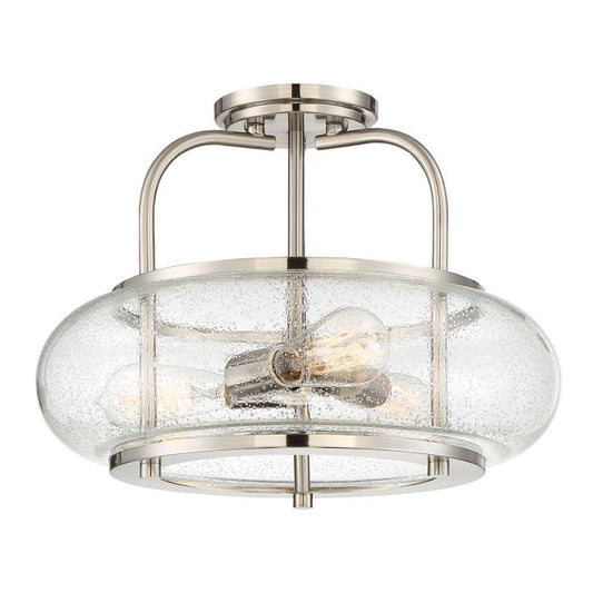 Trilogy 3 Light Semi-Flush - Brushed Nickel