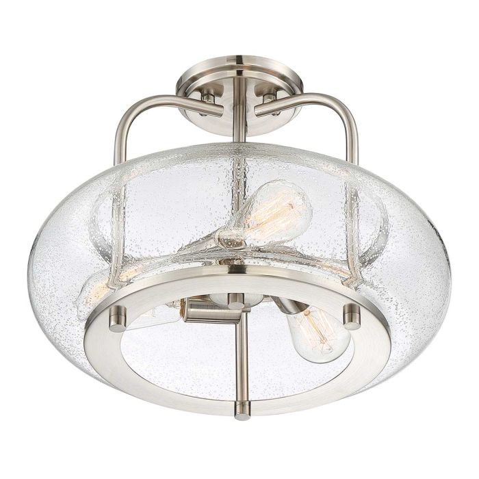 Trilogy 3 Light Semi-Flush - Brushed Nickel