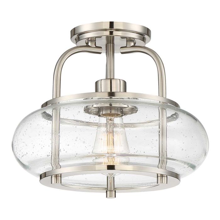 Trilogy 1 Light Semi-Flush - Brushed Nickel
