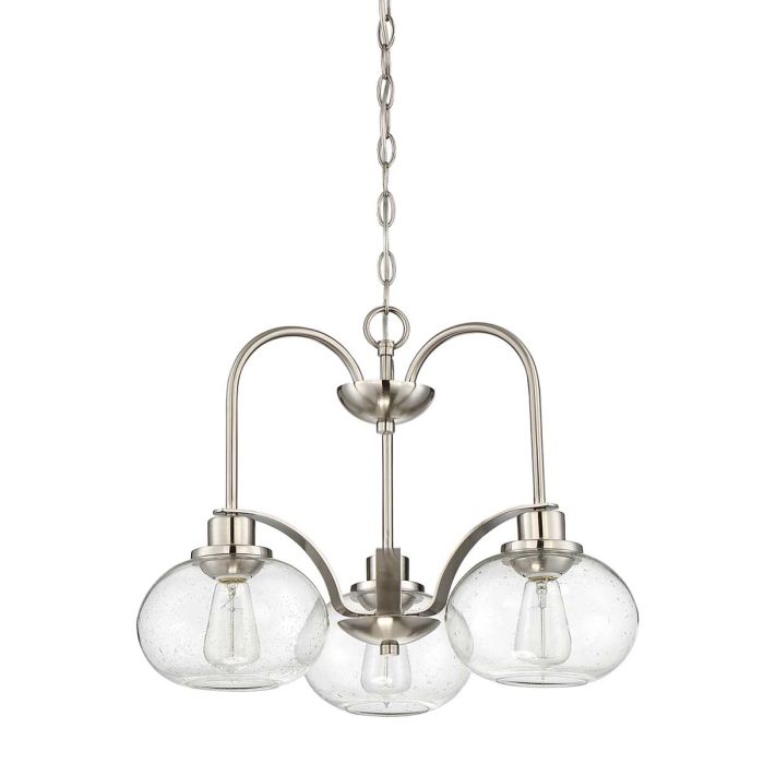 Trilogy 3 Light Chandelier - Brushed Nickel
