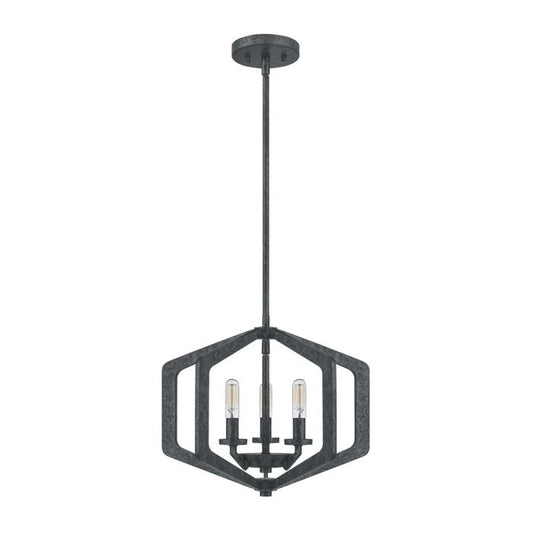 Vanguard 3 Light Pendant - Old Black