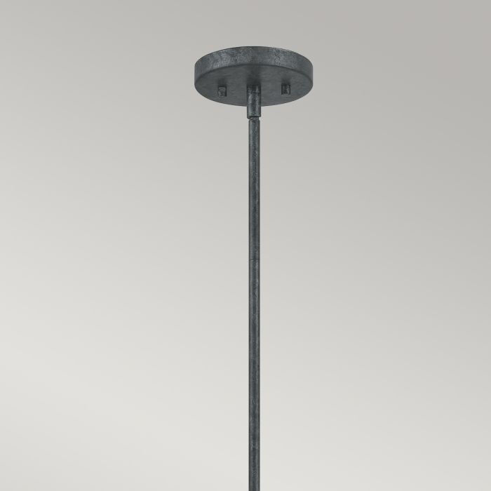 Vanguard 3 Light Pendant - Old Black