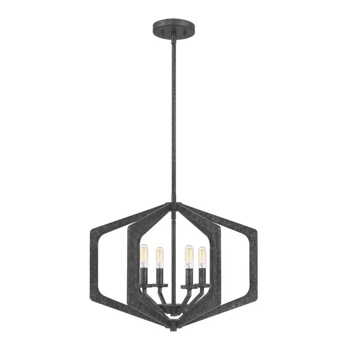 Vanguard 4 Light Pendant - Old Black
