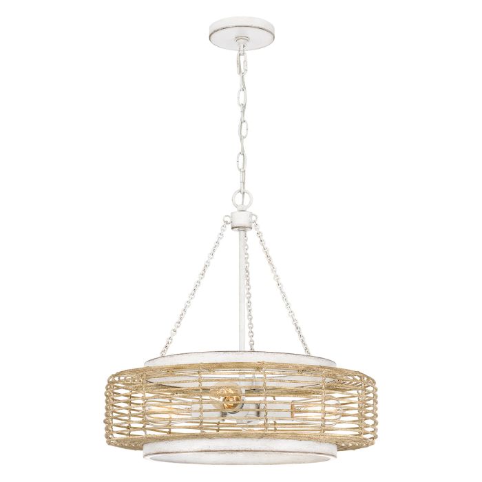Waylon 4 lt Pendant - Antique White