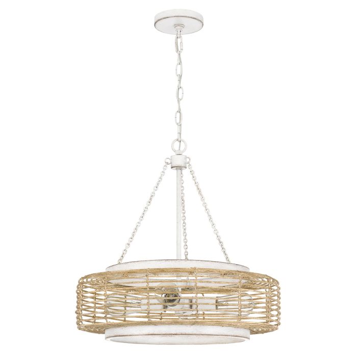 Waylon 4 lt Pendant - Antique White