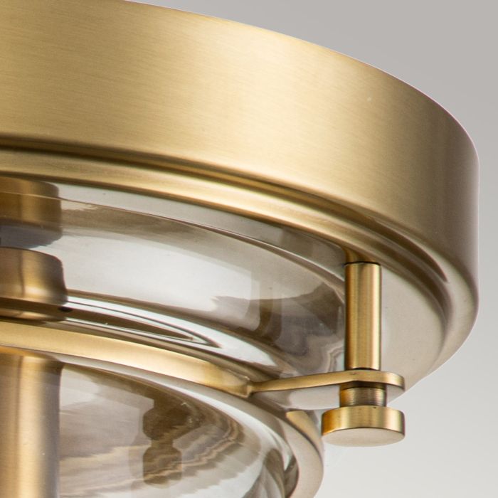 Whistling 3 Light Flush - Brushed Brass