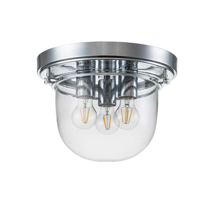 Whistling 3 Light Flush - Polished Chrome