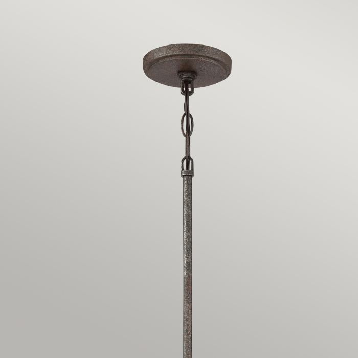 Wood Hollow Mini Pendant - Rustic Black