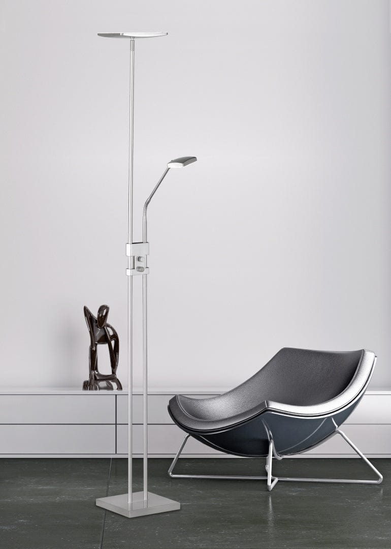 Reality Luke  - Floor lamp - Nickel Matt - Reality R42562107