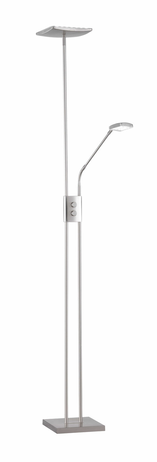 Reality Luke  - Floor lamp - Nickel Matt - Reality R42562107