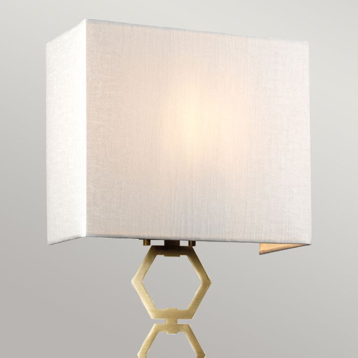 Ria Medium 1 Light Wall Light - Aged Brass